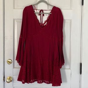 Bell sleeve cocktail dress